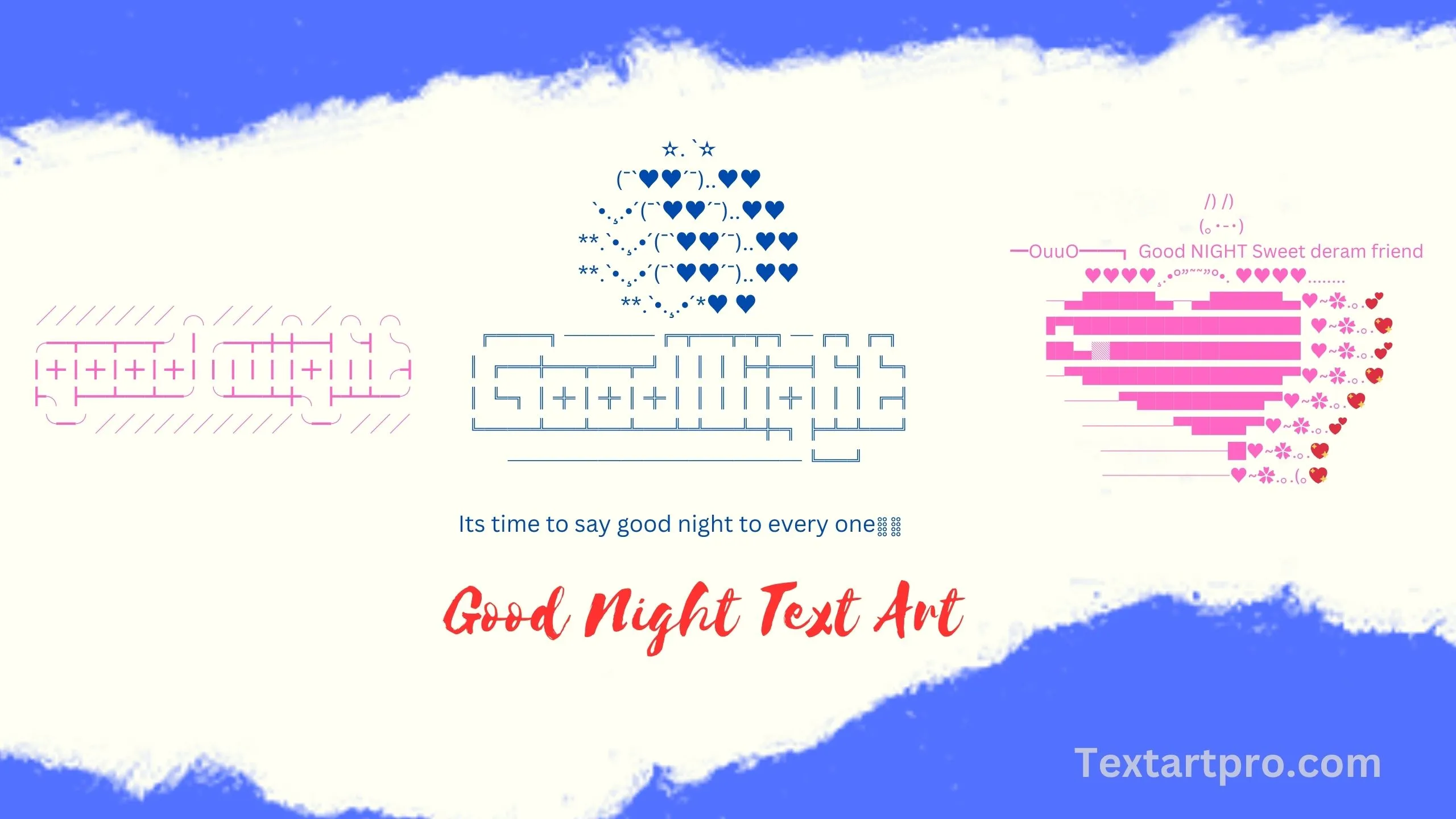 Good Night Text Art